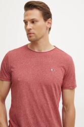 Tommy Jeans t-shirt bordó, férfi, sima, DM0DM09586 - burgundia XL