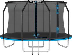 Thunder Outdoor - Inside Elite 12 Ft, Blue - Belső Hálós Sport Trambulin 374 Cm, Fekete-kék
