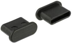 Delock Porvédő USB Type-C female fogantyú nélkül 10 db fekete (64014) - wincity
