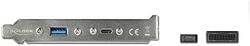 Delock slot bracket with 1x USB Type-C and 1x USB Type-A port, adapter (black, 50cm) (89934) - pcone