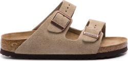 Birkenstock Arizona Soft Footbed Suede Leather Sandale dama Anatomici în Culoare Bej Potrivire Îngustă 9513030 (9513030)