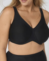 Triumph Modern Soft Cotton Negru Minimizer Sutien fără căptușeală cu Baloane 10202413-0004 (10202413-0004)