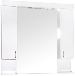 Global Viva DESIGN 100 cm tükrös szekrény dupla szekrénnyel, LED világítással (designd100)