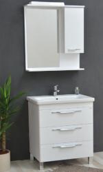 TMP cabinets Trio 80 cm komplett fürdőszoba bútor LED világítással (trio80komplett)