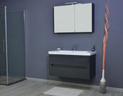 TMP cabinets Sharp 105 komplett fürdőszoba bútor LED világítással, fali (sharp105k)