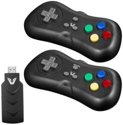 VOLKANO GP VX Gaming 2.4GHz HDMI Játék állomás Kontrollerekkel és 638 beépített játékkal - Fekete (VX162BK)