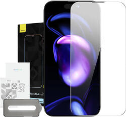 Baseus Crystal iPhone 14 Pro Max Porálló üvegfólia, 0.3 mm (1 db)