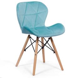  Scaun bucătărie catifea BUC 241V bleu