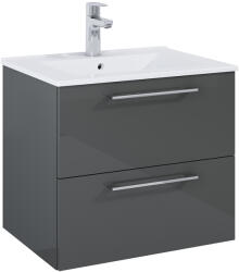 Roca Roma dulap 60x45.6x53 cm sub chiuveta pe perete gri A857949153 (A857949153)