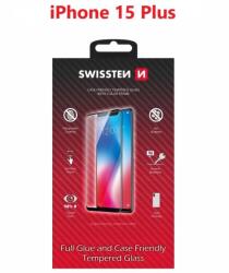 SWISSTEN Full Glue Apple iPhone 16 Plus 3D üvegfólia - fekete (54501865)