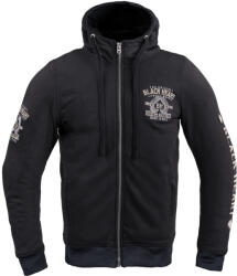 W-TEC Black Heart Férfi Aramid-szálas kapucnis felső W-TEC Black Heart Kustom Kulture Hoodie 4XL fekete