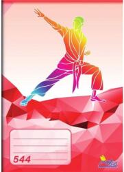 notes 544, A5, 40 lap, vonalas, véletlenszerű mintával (544)