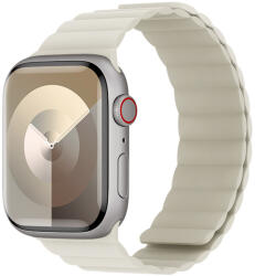 Benks Mágneses Szilikon Óraszíj Apple Watch 42/44/45/49 mm bézs