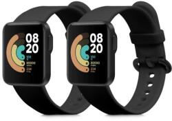 kwmobile 2 szíj készlet Xiaomi Mi Watch Lite / Redmi Watch, Kwmobile, Fekete, Szilikon, 54778.06