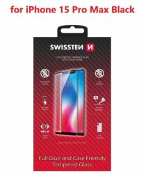 SWISSTEN Full Glue Apple iPhone 16 Pro Max 3D üvegfólia - fekete (54501868)