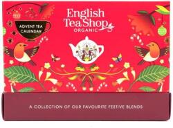 English Tea Shop Bio kompakt adventi naptár, piros, 25 tasak