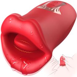 SuperLove French Kissing Tongue Vibrator Red Vibrator