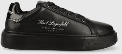 KARL LAGERFELD sneakers din piele MAXI KUP culoarea negru, KL62223F 9BYX-OBD0ZA_99X