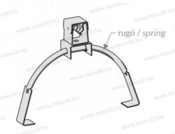 XBS MGKNS-03M Tetővezetéktartó rugós, 8mm köracélhoz, kúpcserép. bepattintós univ. 250mm-440mm (063511)