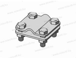 XBS MGKS-01/2A Multikapocs 30mm laposvas és 8-12mm köracél öszekötéséhez (014101)