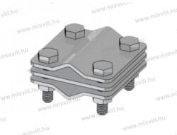 OMU System XBS MGKS-01AA-FeZn Multikapocs 58x58/3 8-12mm köracél összekötéséhez Tüzihorganyzott (012101-VZN)