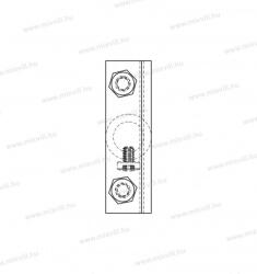 OMU System MGS-0602 Csatlakozókapocs 20mm gerendára / 16mm átmérőjű felfogóhoz (W039)