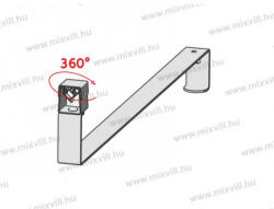 XBS MGKNC-01 M villámvédelmi tetővezeték tartó cserépre 465mm 360° fejjel (069842)