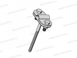 XBS MGZNT-02 6x140A Vezetéktartó 8-10mm köracélhoz 14cm hosszú csavaros heggyel (047104)