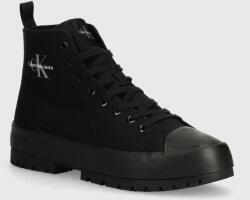 Calvin Klein Jeans tenisi LUGGED HYBRID HIGH LACEUP MTR barbati, culoarea negru, YM0YM01021 9BYH-OBM047_99X