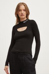 Karl Lagerfeld Jeans pulover femei, culoarea negru, light, cu turtleneck, 245J2001 9BYH-SWD0BB_99X (245J2001)