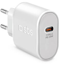 SBS Tetr1Cpd20 1X USB Type-C Hálózati Töltő - 20W, Fehér