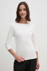 Tommy Hilfiger longsleeve din bumbac culoarea alb, WW0WW40589 PPYH-BUD001_00A (WW0WW40589)