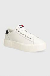 Tommy Hilfiger sneakers din piele TJW FOXING FLATFORM culoarea alb, EN0EN02567 9BYH-OBD22M_00X (EN0EN02567)