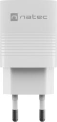 NATEC Ribera Gan USB-C / USB-A Hálózati Töltő - 30W, Fehér (NUC-2140)