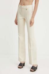 JOOP! pantaloni femei, culoarea bej, evazati, high waist, 30042711 9BYH-SPD08D_12X