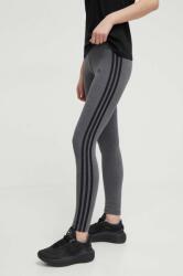 adidas colanți GV6019 GV6019 femei, culoarea gri, material uni GV6019 9BY8-LGD05R_90X (GV6019)