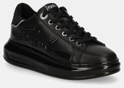 KARL LAGERFELD sneakers din piele KAPRI culoarea negru, KL62548F 9BYH-OBD3ZZ_99X