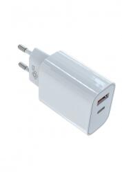 TB Univerzális USB-A / USB-C Hálózati Töltő - 15W, Fehér