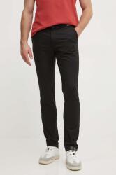 Calvin Klein pantaloni barbati, culoarea negru, mulata, K10K113696 9BYH-SPM004_99X