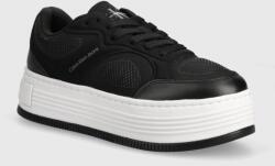 Calvin Klein sneakers BOLD PLATF LOW LACE MIX IN MTL culoarea negru, YW0YW01471 9BYH-OBD0KG_99X (YW0YW01471)