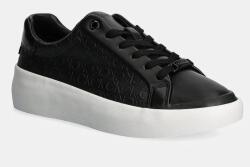 Calvin Klein sneakers VULC LACE UP MONO MIX culoarea negru, HW0HW02212 9BYH-OBD1WT_99X