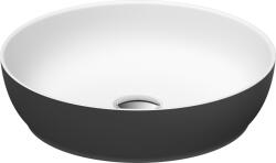 Duravit Sivida mosdótál 40x40 cm kerek mosdótálak fehér-szürke/kő 266000FI00