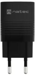 NATEC Ribera Gan USB-C / USB-A Hálózati Töltő - 30W, Fekete (NUC-2141)