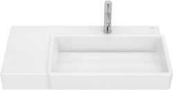Roca Tura mosdótál 80x43 cm négyszögletes klasszikus-mosdótálak fehér A327696S00 (A327696S00)