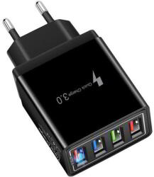 Blackmoon Bk-382 4X USB-A Hálózati Töltő - 5V / 3.5A, Fekete (BK-382)