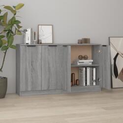 vidaXL 2 db szürke sonoma színű szerelt fa tálalóasztal 60x30x70 cm (3115778) - vidaxl