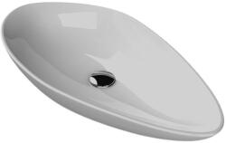 CeraStyle OLIVE - PULTRA ültethető - Top Counter - porcelán mosdó - MATT SZÜRKE - 60 x 35 cm (OC051H51W133) - gardenet