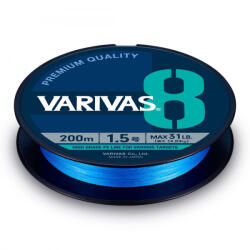 VARIVAS PE 8 BLUE EDITION 150m #1.5 0.205mm 31lb Fluo Ocean Blue (V120694) - koi-farm
