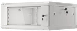 Lanberg 19" fali rack szekrény 9U/600X600 lapraszerelt, szürke V2 (WF01-6609-10S) - bbmarket