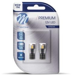 m-tech Set 2 x becuri LED, W5W, Canbus, lumina Alba, 12V, 1.7W (LB338W)